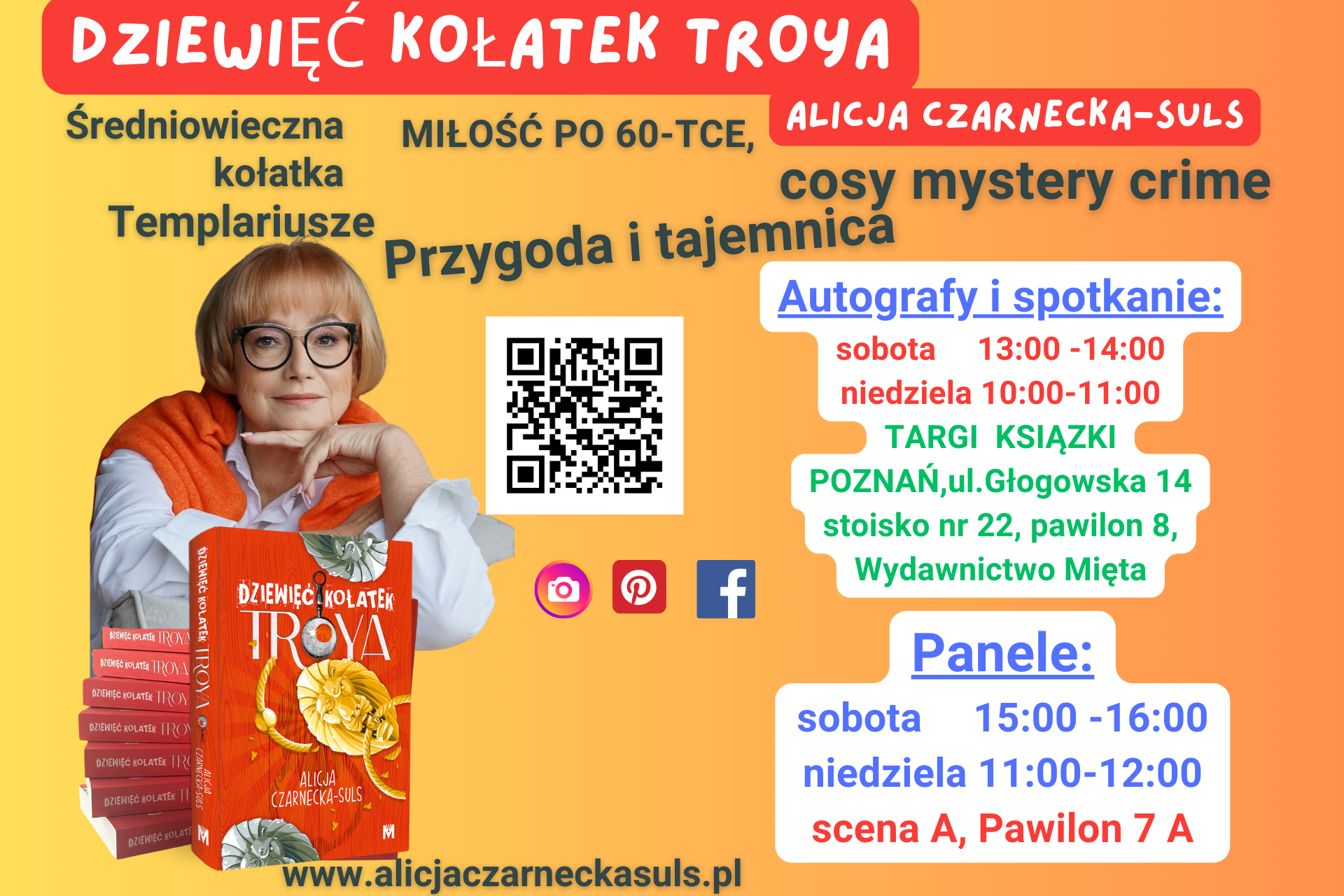 POZNAŃSKIE TARGI KSIĄŻKI, CZYLI SPOTKANIe z ALicją Czarnecką- Suls